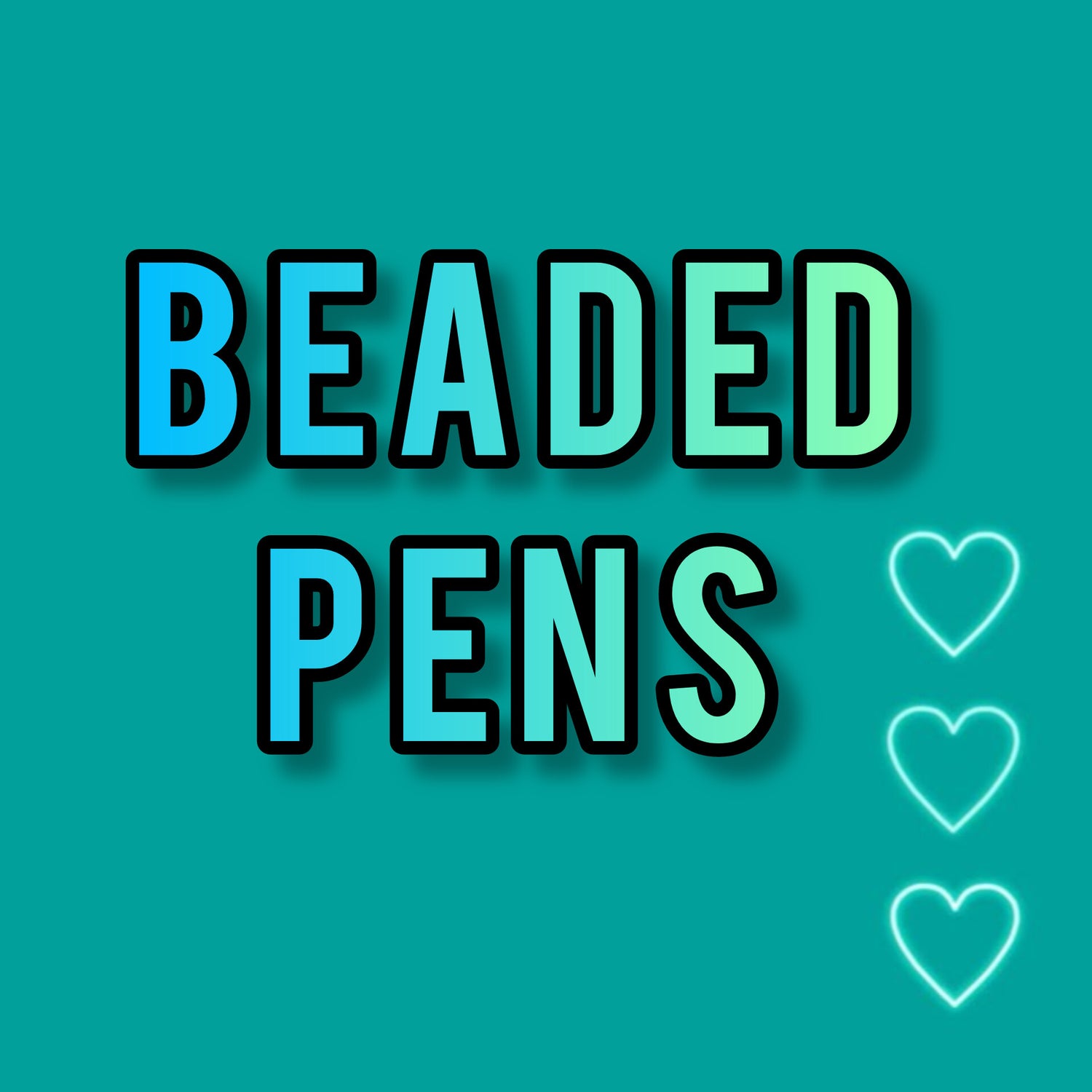 Beaded pens