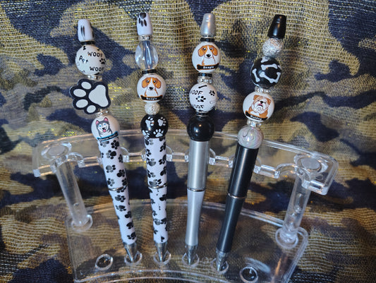 Dog beaded pens