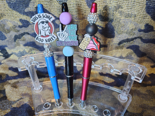 Humor beaded pens