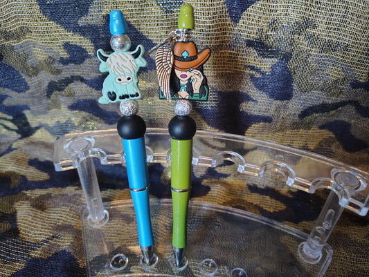 Western beaded pens