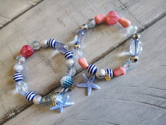 Ocean theme beaded bracelets